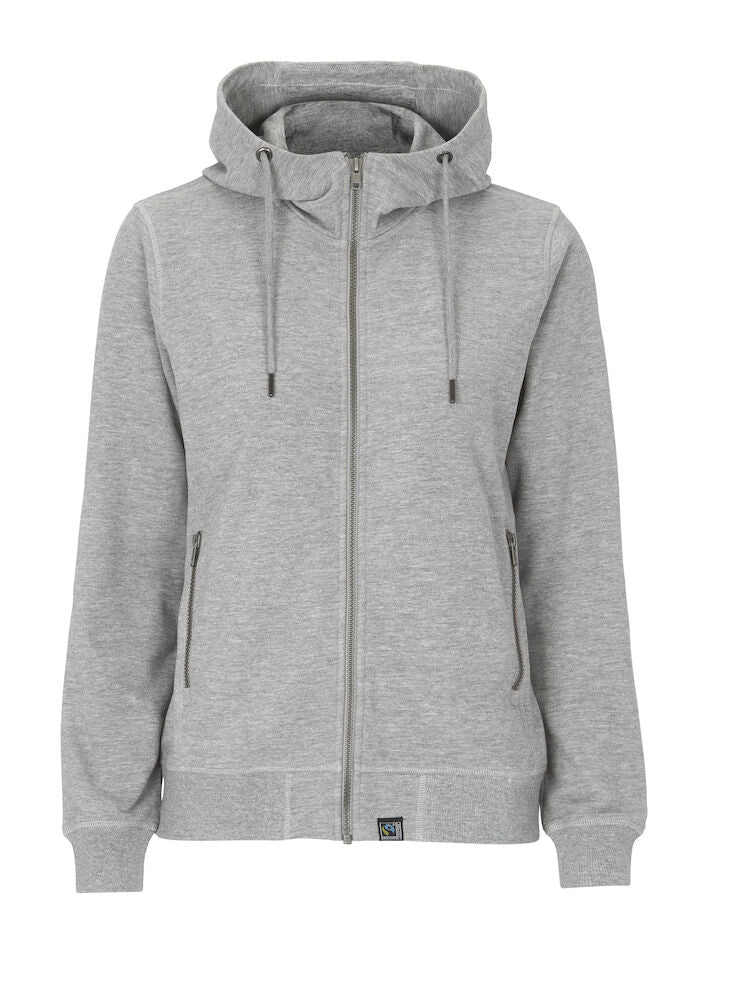 F. Terry FZ Hood Lady (GOTS) Grey Melange XS