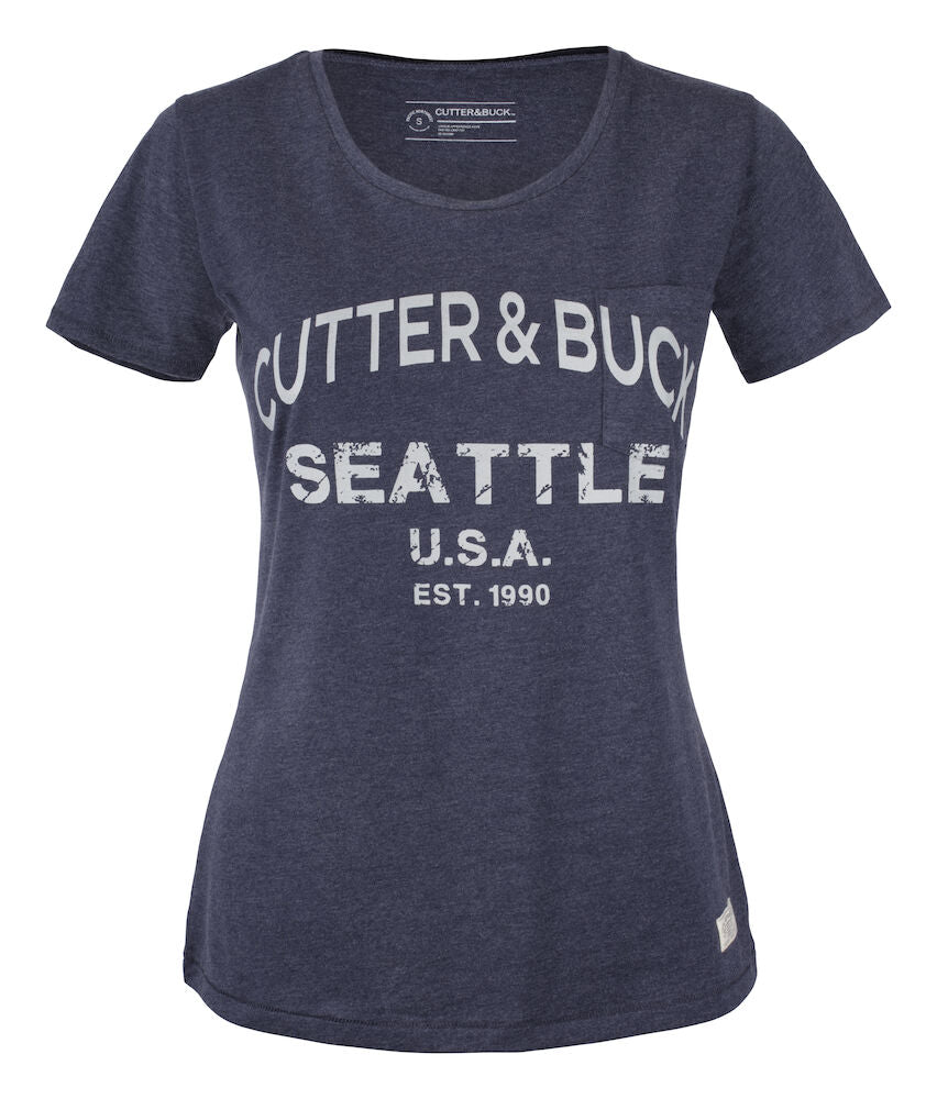 Pacific City Tee Ladies Denim Blue XS