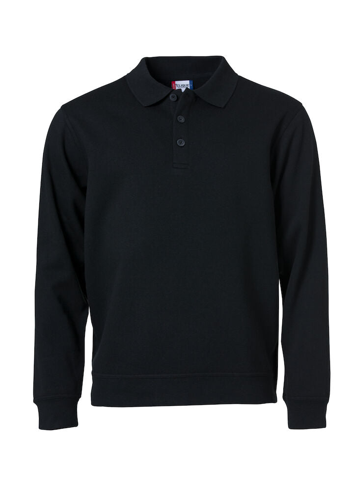 Basic Polo Sweater Black XS