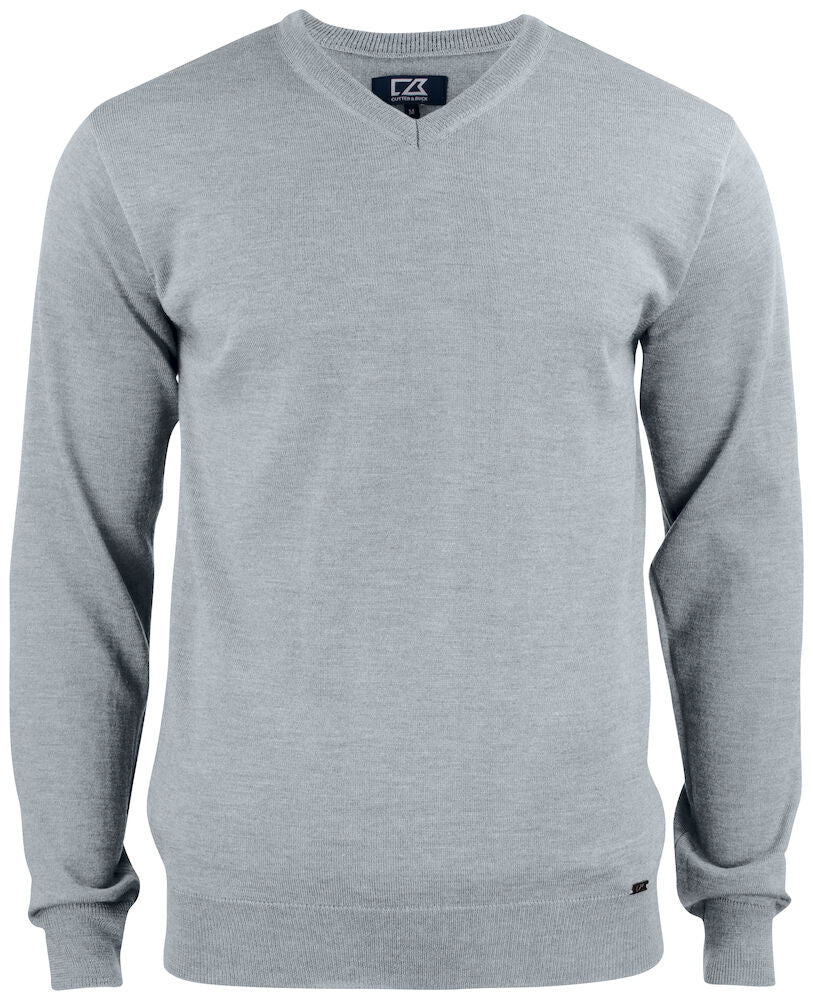 Everett V-Neck Grey Melange S