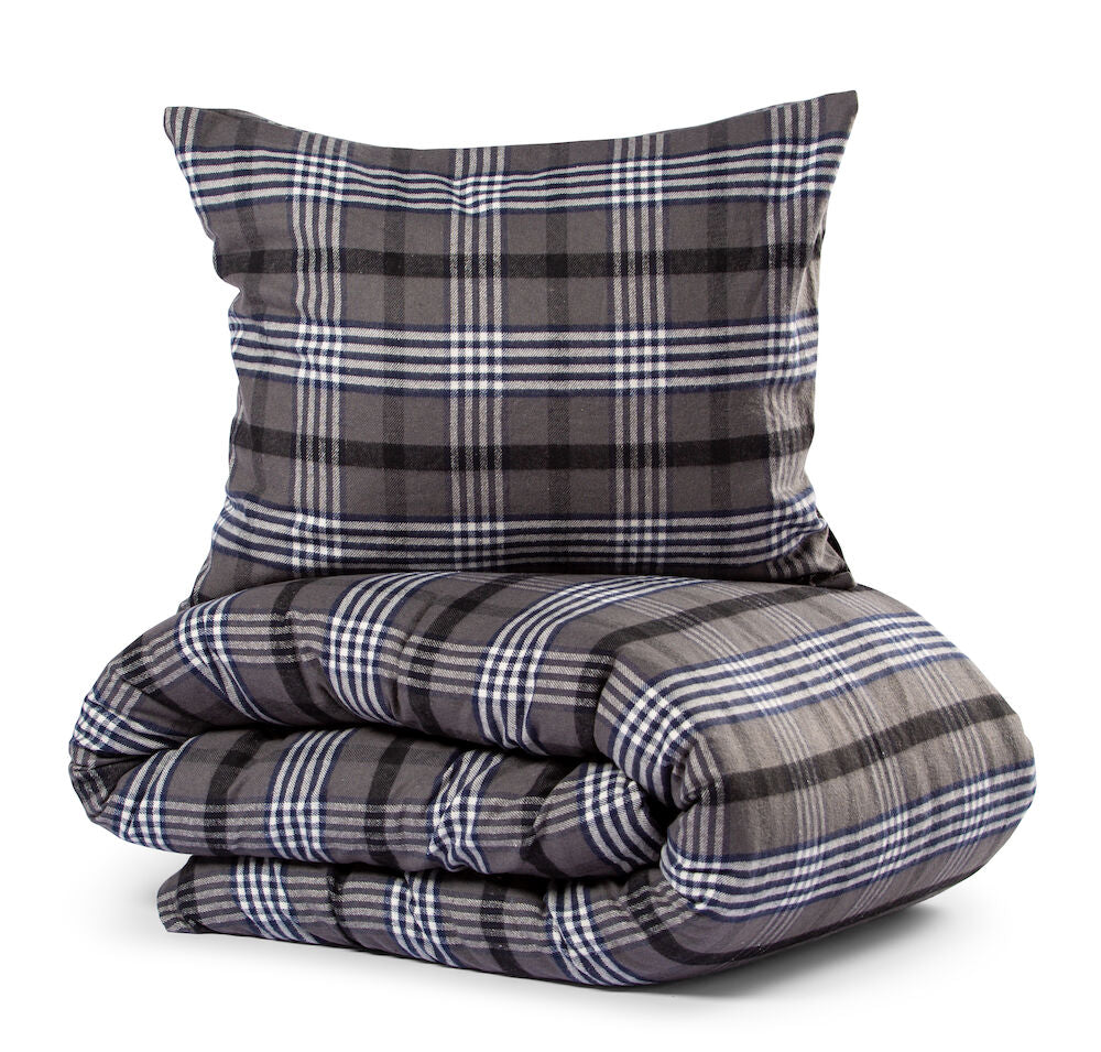 LN Bed Set Skaveröd Flannell 1854 Navy 150x210CM