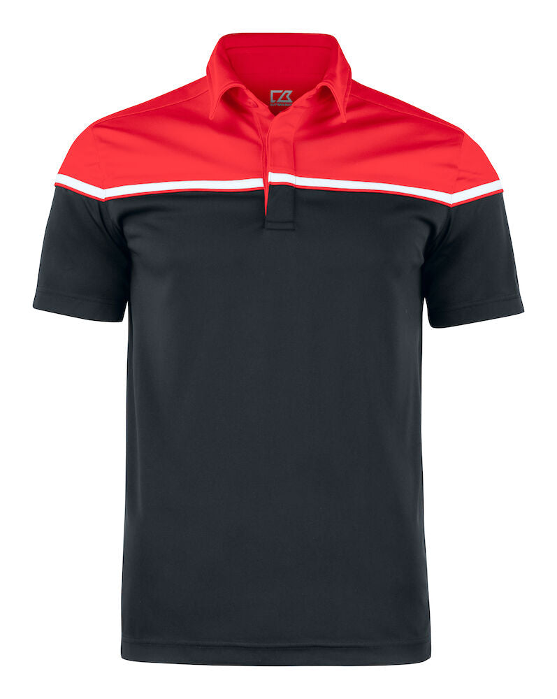 Seabeck Polo Men`s Black w/Red yoke S
