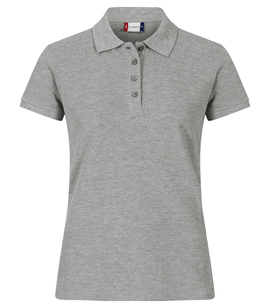 Heavy Premium Polo Ladies Grey Melange S