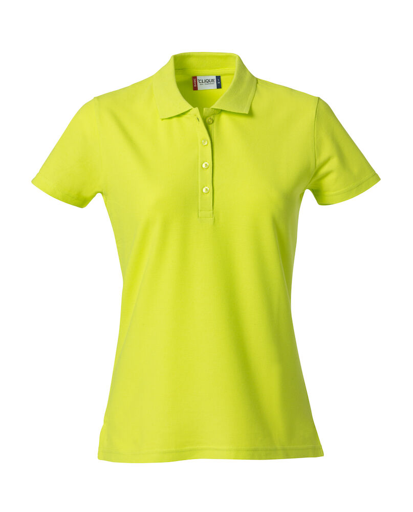 Basic Polo Ladies Vis Green XS