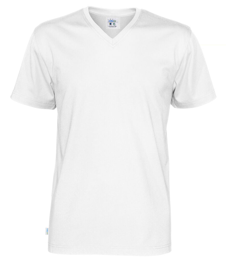 T-shirt V-neck Man (GOTS) White S