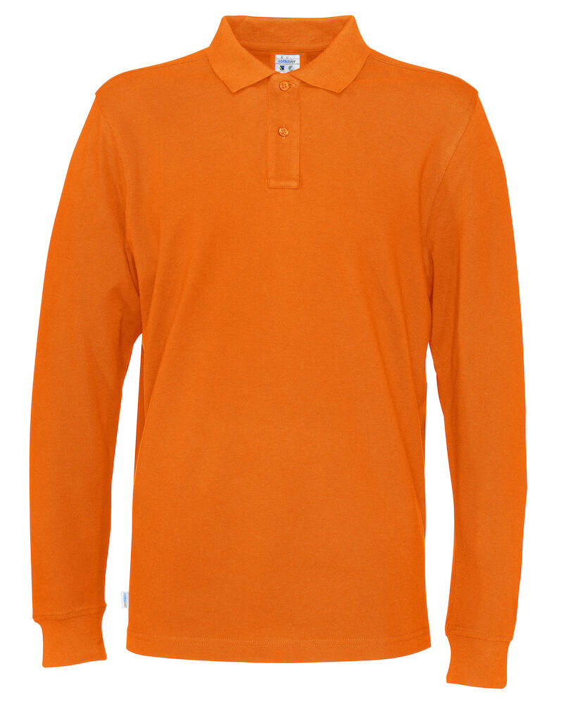 Pique LS Man (GOTS) Orange S