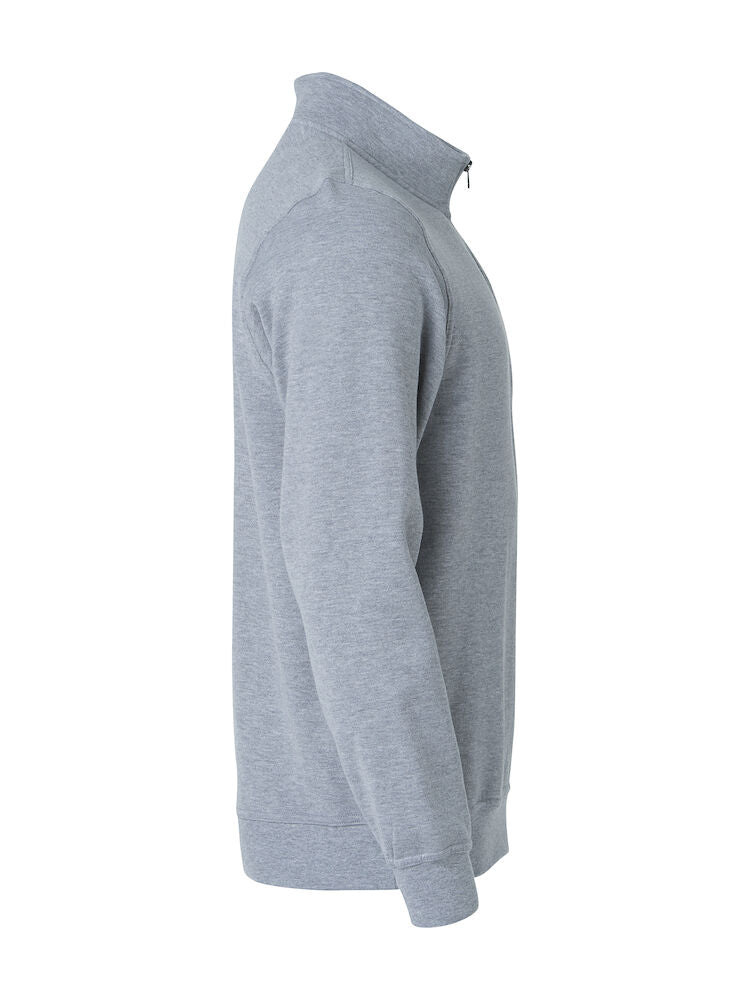 Basic Half Zip Grey Melange
