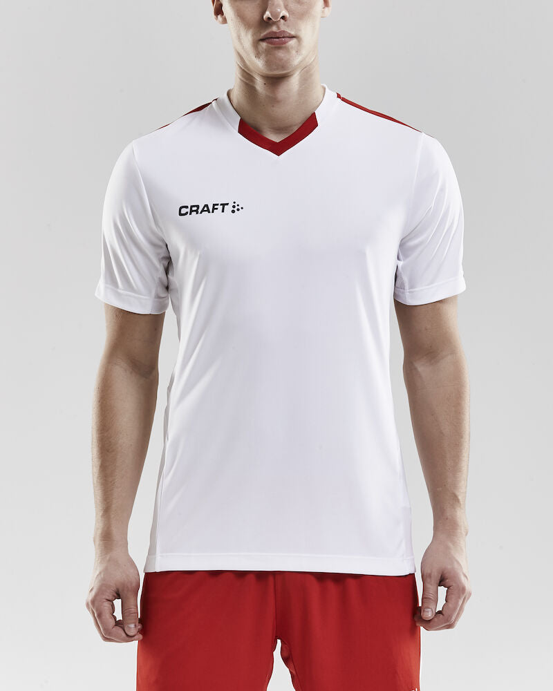 Progress Jersey Contrast M White/Bright Red