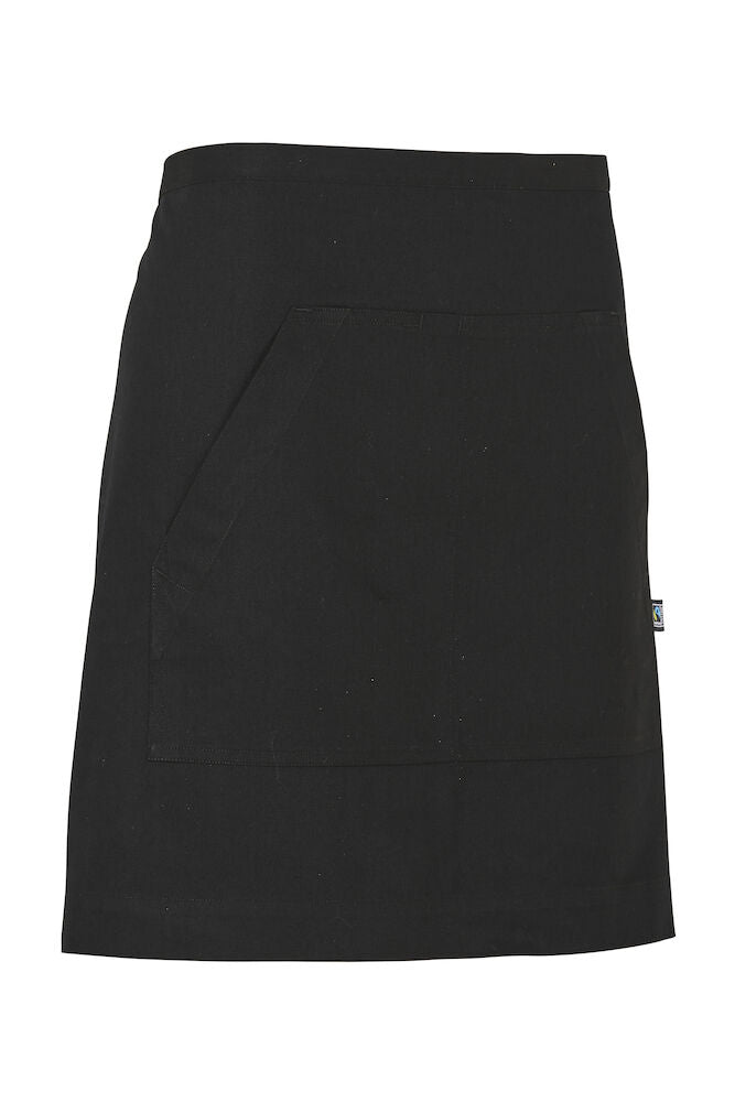 Waist Apron Short (GOTS) Black One size