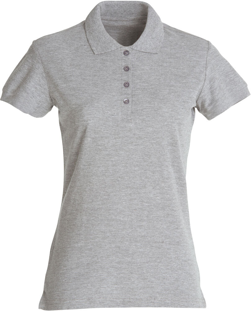 Basic Polo Ladies Grey Melange XS