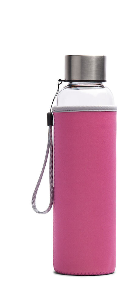 LN Glass Bottle 600 ml Pink 0