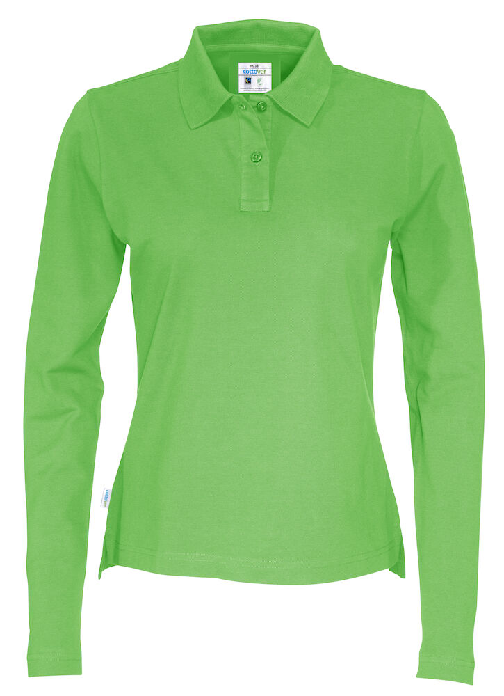Pique LS Lady (GOTS) Green XS