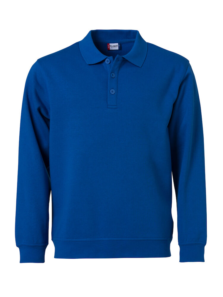 Basic Polo Sweater Royal Blue XS