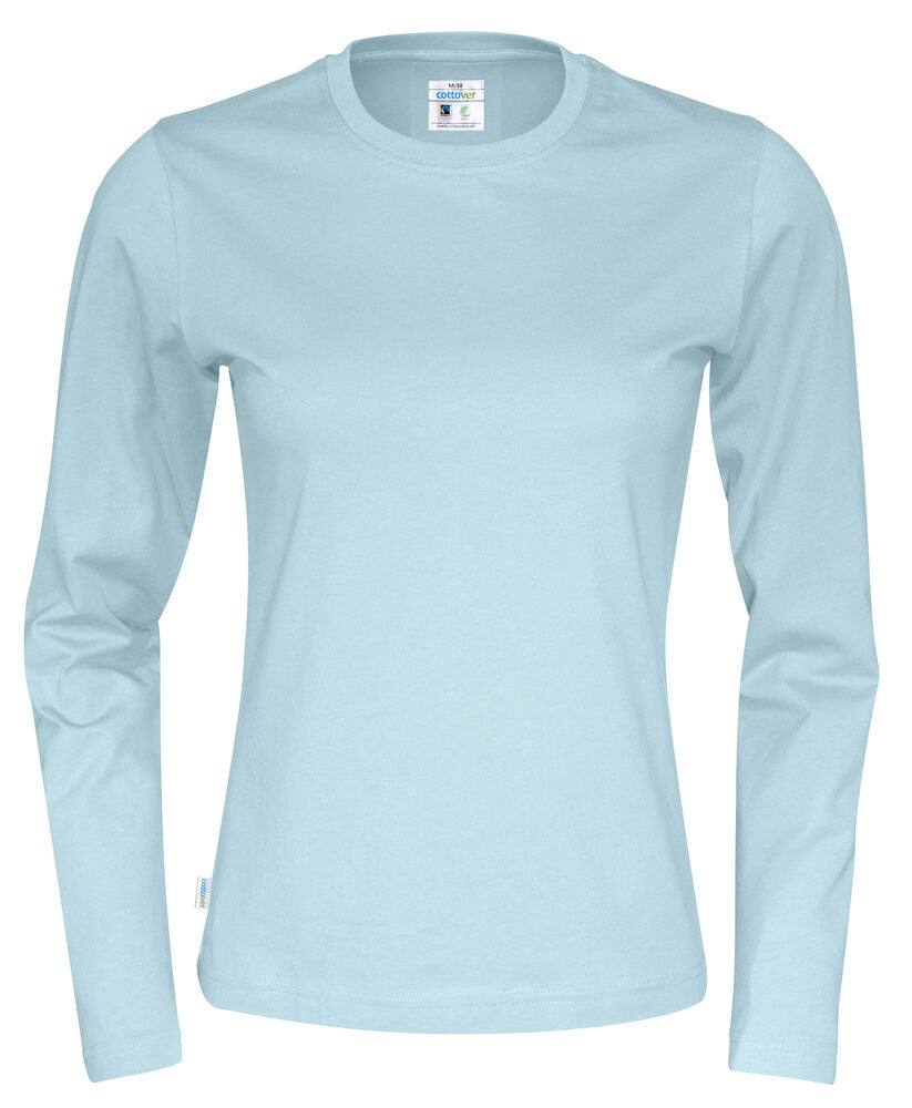 T-Shirt LS Lady (GOTS) Sky Blue XS