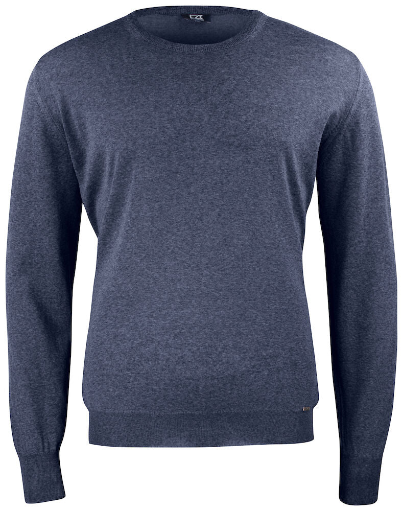 Kennewick Crewneck Men Sea Blue Mel S