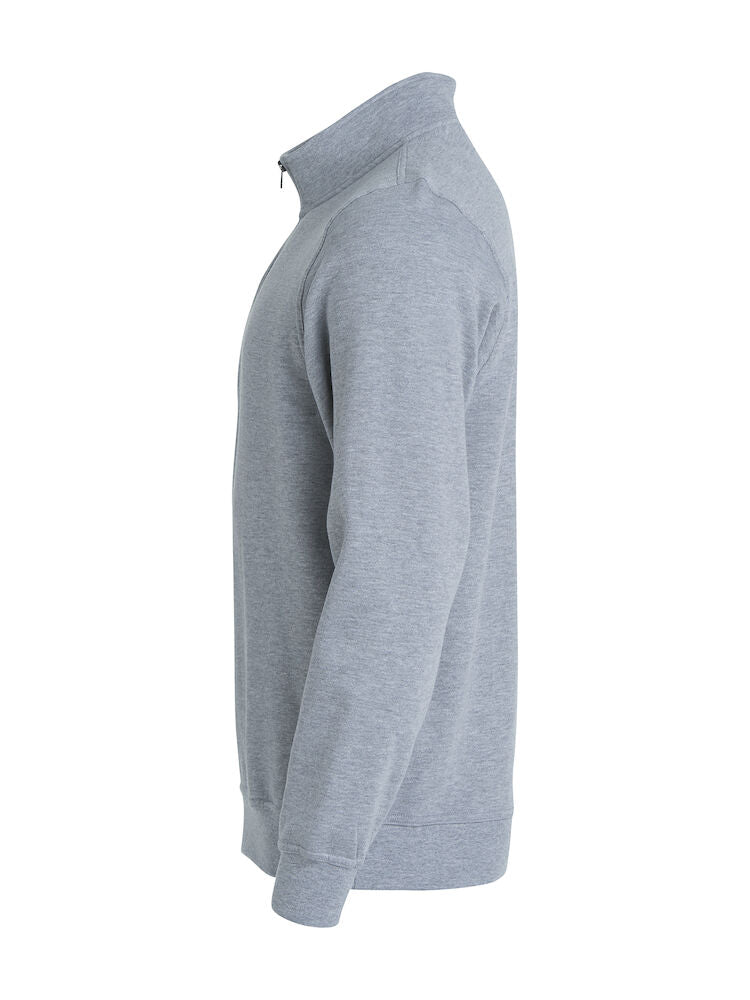 Basic Half Zip Grey Melange
