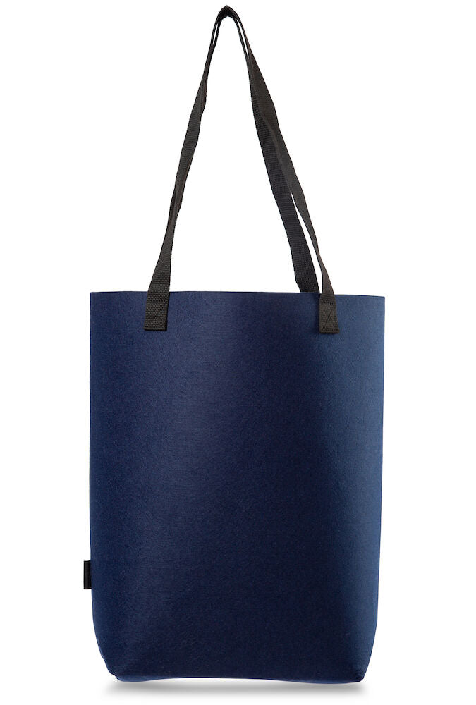 LN Felt tote Bag w wide bottom 12 L Navy One size
