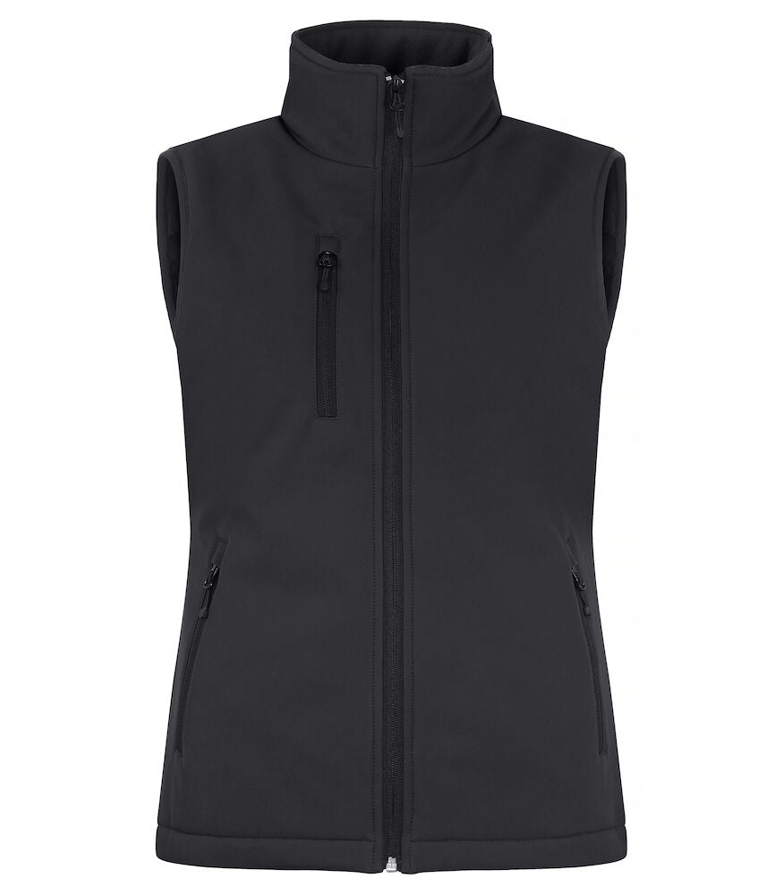 Padded Softshell Vest W Black XS