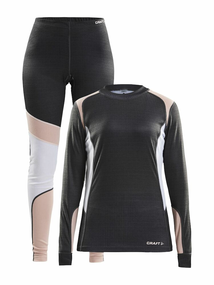Baselayer Set W Dk Grey Mela S