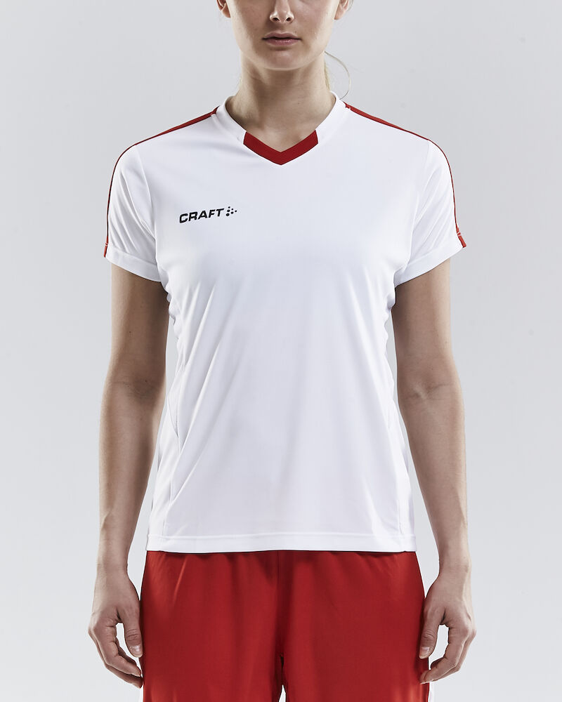 Progress Jersey Contrast W White/Bright Red