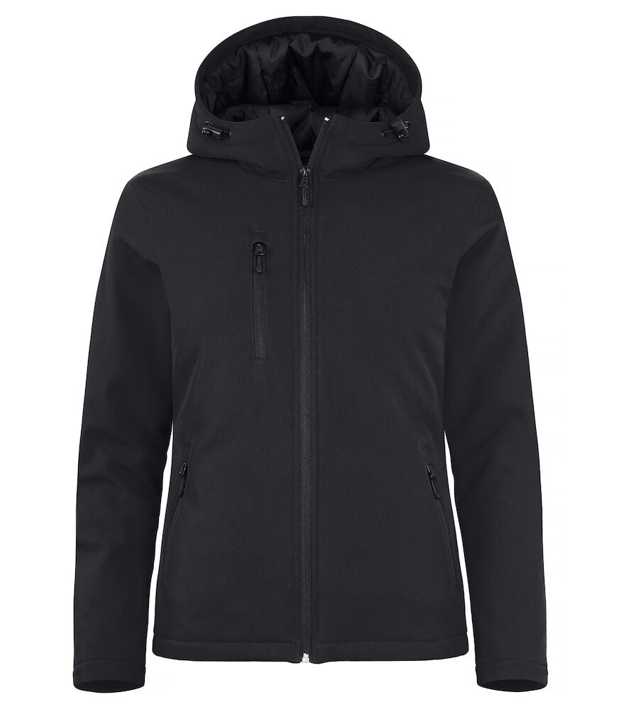 Padded Hoody Softshell W Black XS