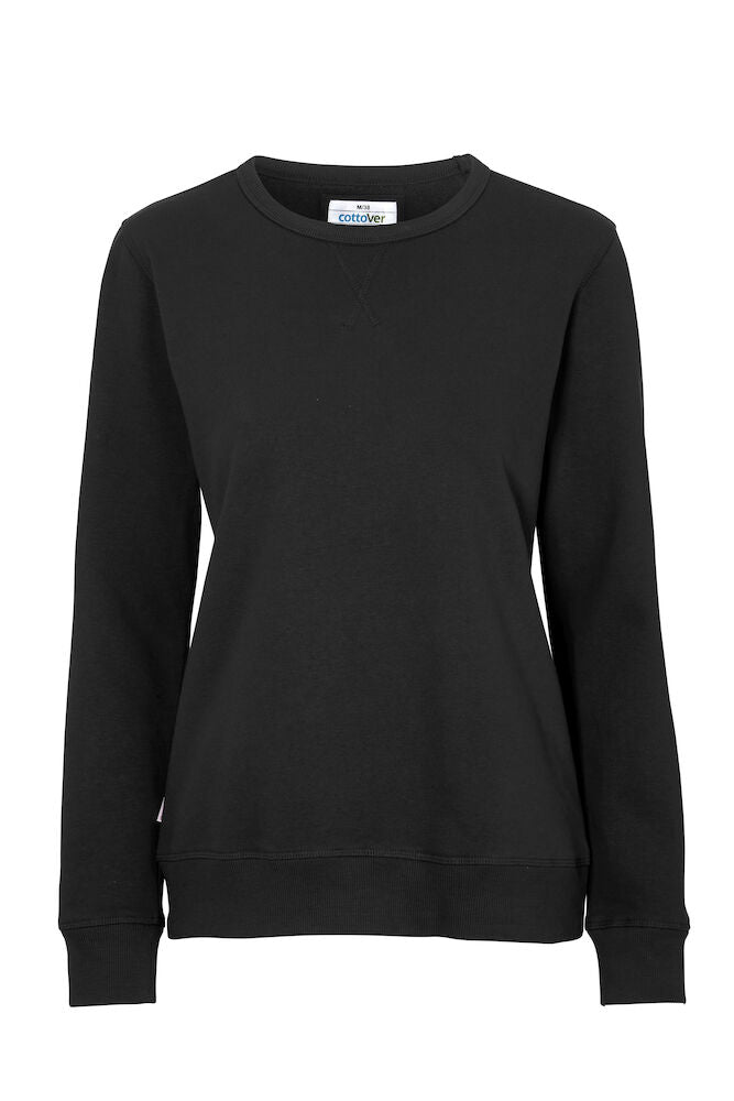 Crew Neck Lady (GOTS) Black XS
