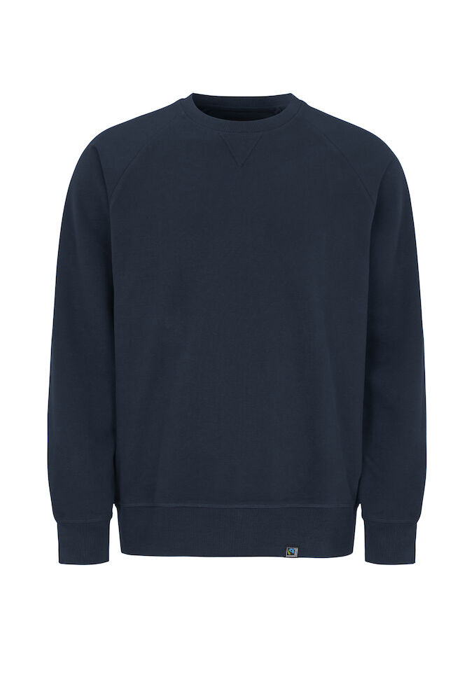 F. Terry Crew Neck Man Navy S