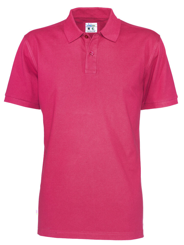 Pique Man (GOTS) Dark Cerise S