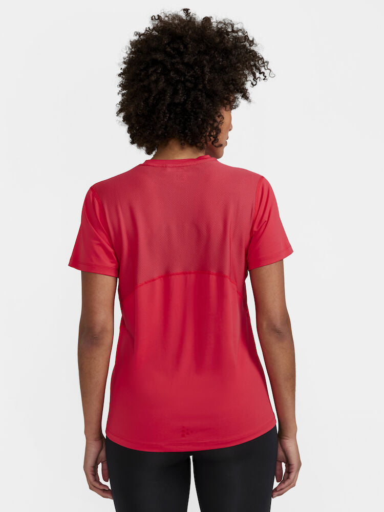 ADV Essence SS Tee W Reddish