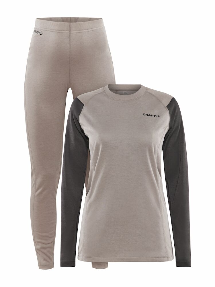 CORE Warm Baselayer Set W Clay-Granite XS