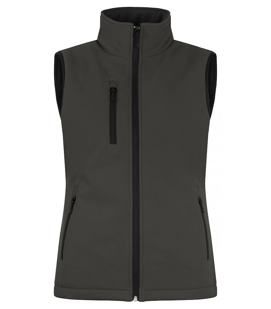 Padded Softshell Vest W Dark Grey XS