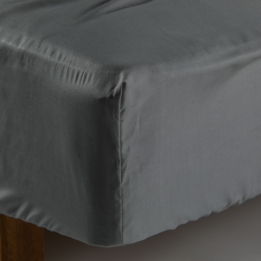 KL Pull On Sheet Lyocell Light Grey 90x200