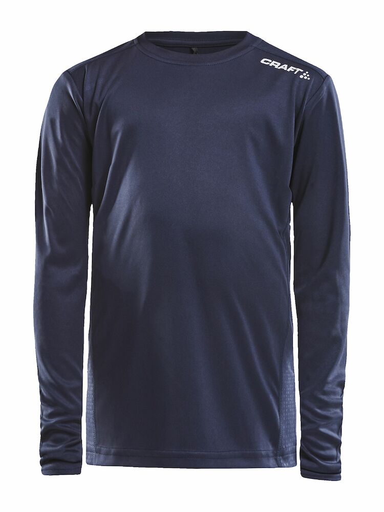 Rush LS Tee JR Navy 110/116