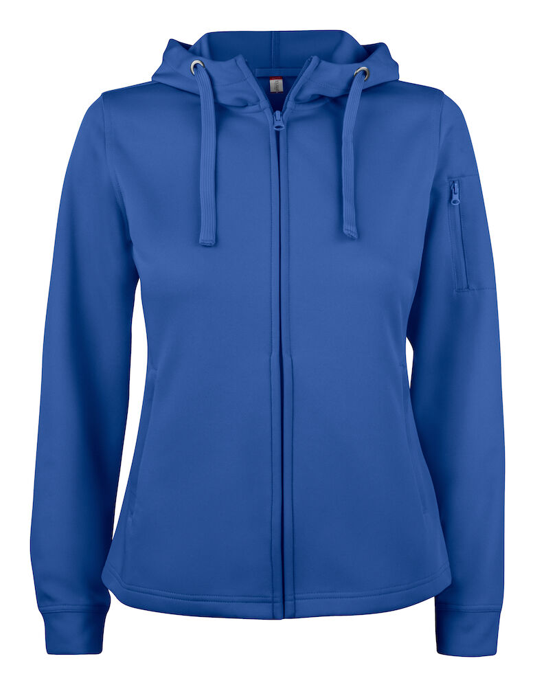 Basic Active Hoody FZ Ladies Royalblue XS