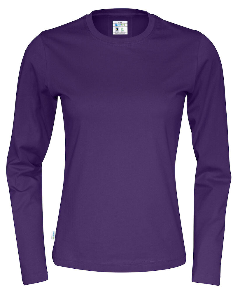T-Shirt LS Lady (GOTS) Purple XS
