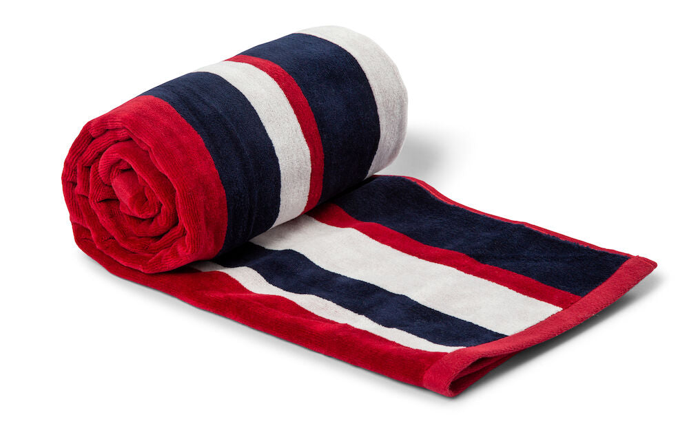 LNV Beach Towel Stripe Navy One size