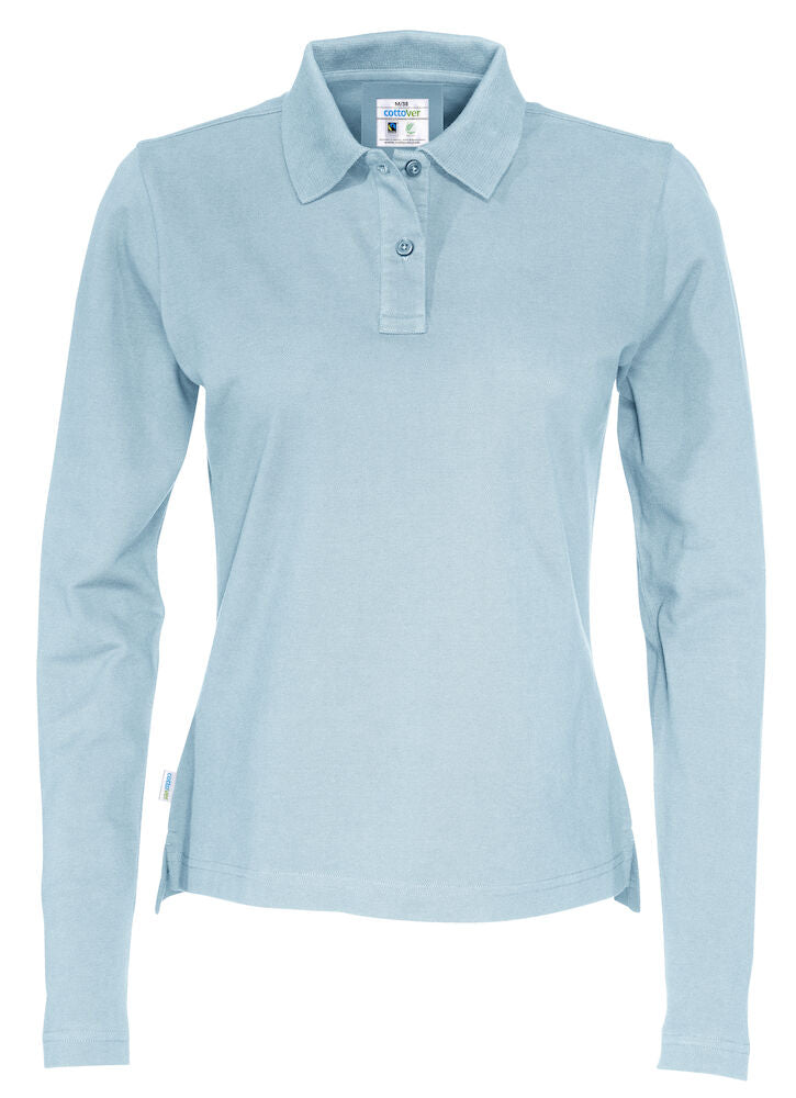 Pique LS Lady (GOTS) Sky Blue XS