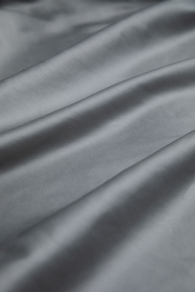 KL Pull On Sheets Satin Light Grey 90x200CM