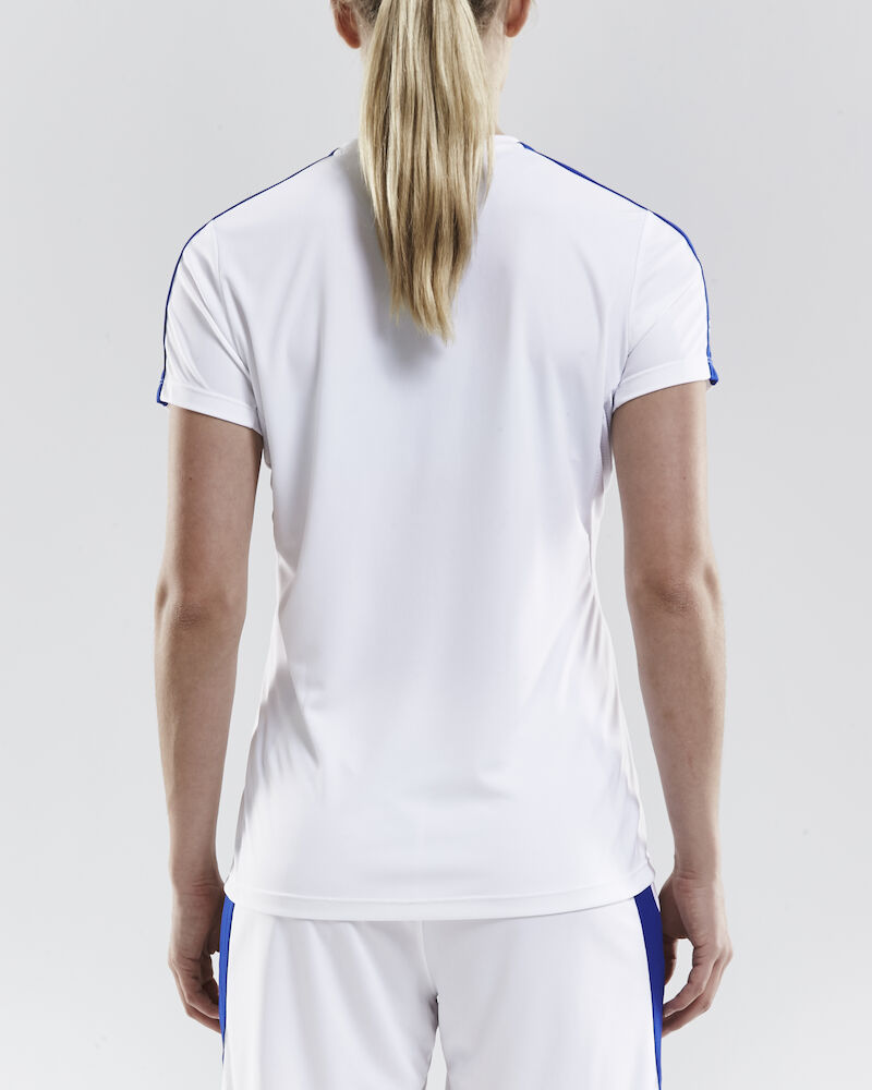 Progress Jersey Contrast W White/Club Cobolt