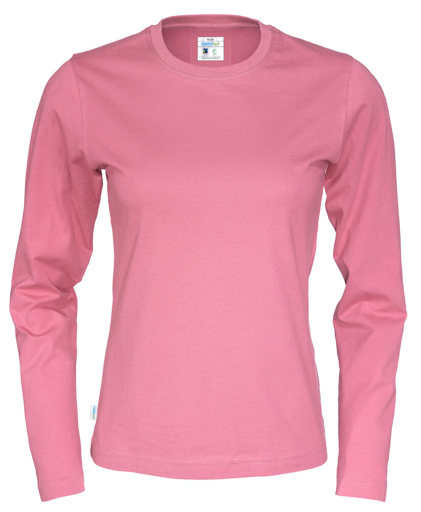 T-Shirt LS Lady (GOTS) Pink XS