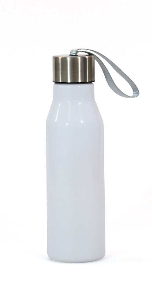 LN Water Bottle 600ml Solid White 0