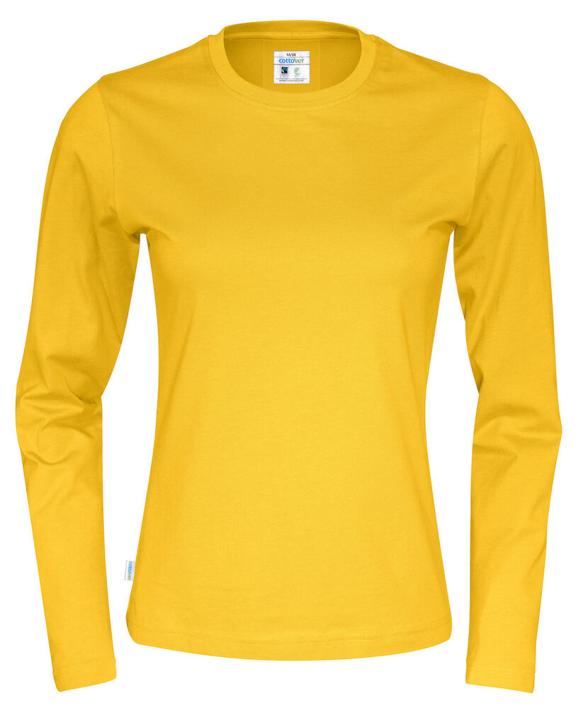 T-Shirt LS Lady (GOTS) Yellow XS