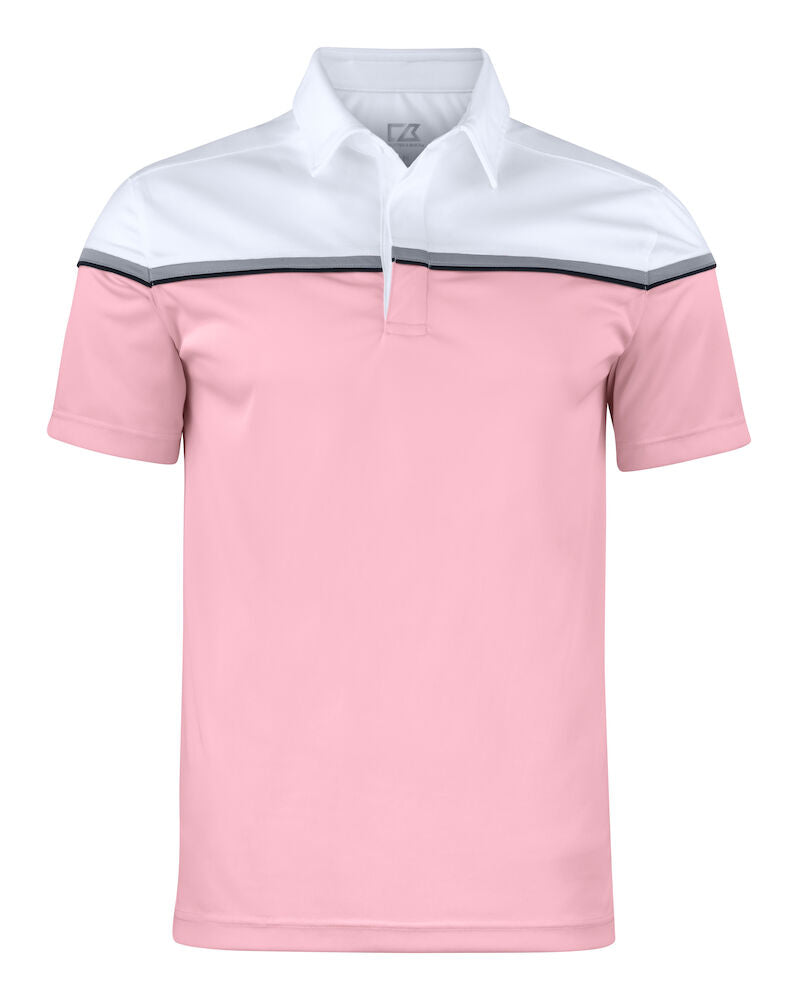 Seabeck Polo Men`s Pink Mist w/White yoke S