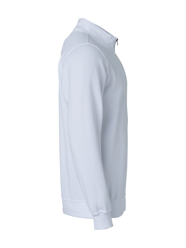 Basic Half Zip White