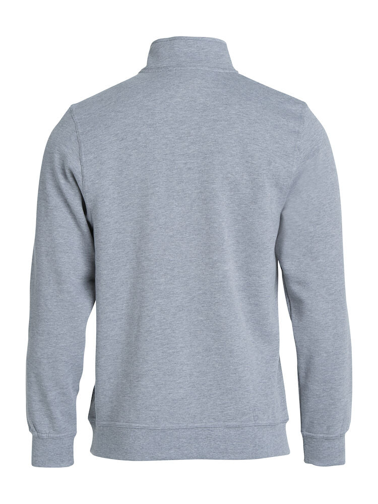 Basic Half Zip Grey Melange