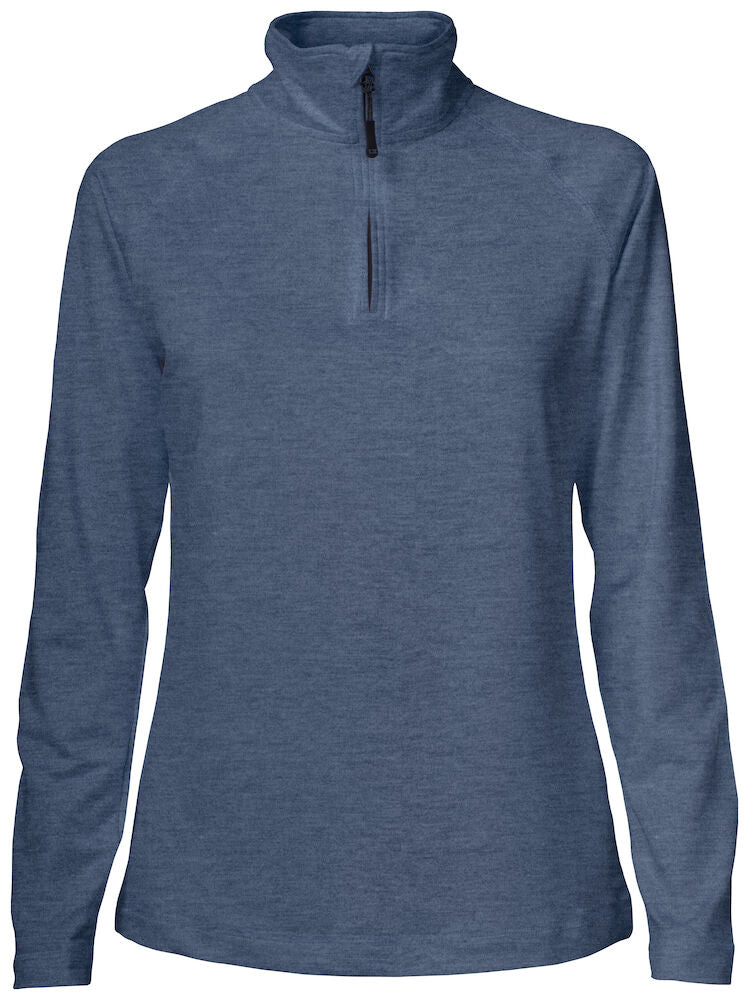 Coos Bay Half Zip Ladies Slate Blue M XS