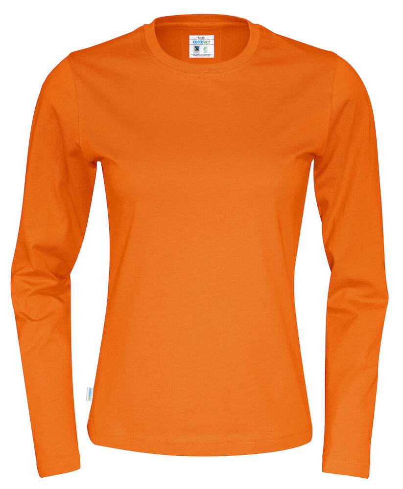 T-Shirt LS Lady (GOTS) Orange XS
