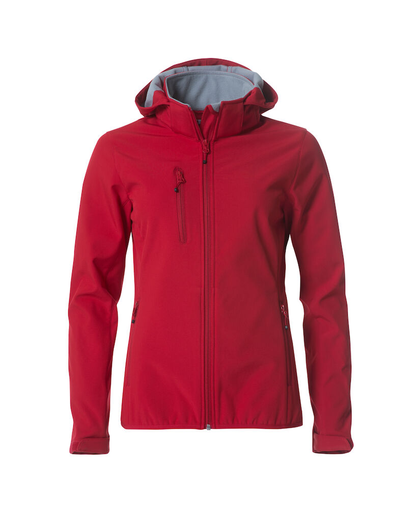 Basic Hoody Softshell Ladies Jacket Red XS