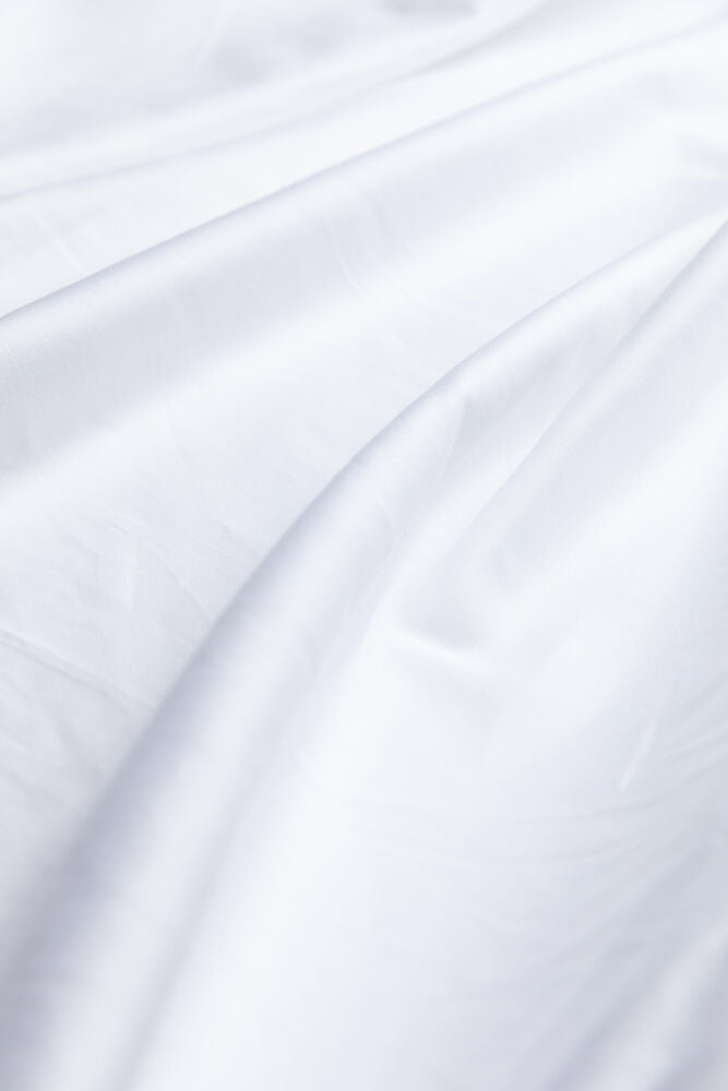 KL Pull On Sheets Satin White 90x200CM