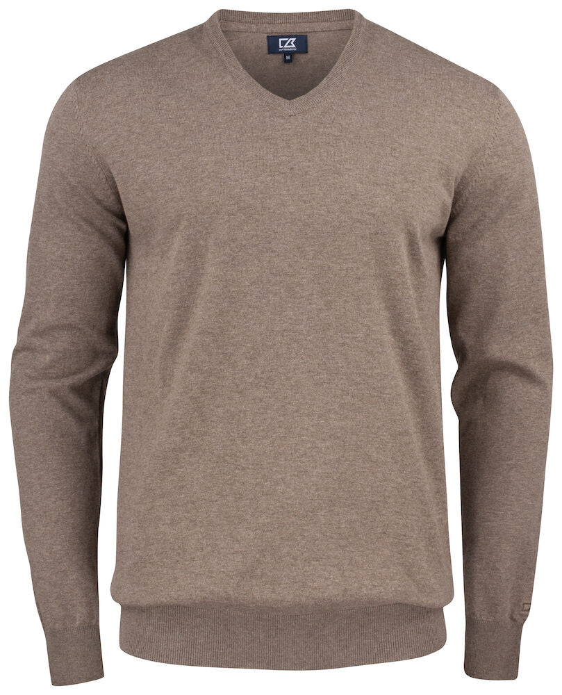 Oakville V-neck Men Nougat Melan S